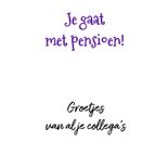 Grappige felicitatiekaart van al je collega's met pensioen 2