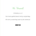 Grappige hondenkaart van chihuahua in actie met voetbal 3