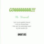 Grappige hondenkaart van chihuahua in actie met voetbal 3