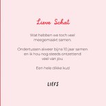 Grappige liefdeskaart van hond met uitgestoken tongetje 3