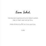 Grappige lieve hondenkaart van twee kussende hondjes  3