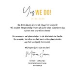 Grappige trouwkaart cartoon humor uitnodiging bruiloft 3