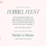 Grappige uitnodiging dubbel feest met kersje samen jarig 3