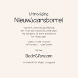 Grappige uitnodiging nieuwjaarsborrel met boterhammen toast 3