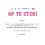 Grappige valentijnskaart - met jou wil ik een bitterbal eten 3