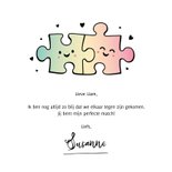 Grappige valentijnskaart perfect match met puzzelstukjes 3