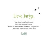 Grappige verjaardagskaart 'Lang zal ze leven' giraf bliksem 3