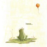 Grappige verjaardagskaart met kikker en ballon 2