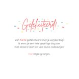 Grappige verjaardagskaart van hartjes gefeliciteerd  3