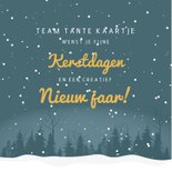 Grappige zakelijke kerstkaart met illustratie van een auto 2