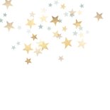 Groene kerstkaart gouden sterren 2