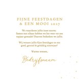 Groene vierkante kerstkaarten zakelijk bedankt met goud 3