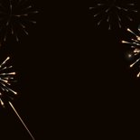 Happy new year - fireworks -nieuwjaarskaart Achterkant