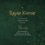 Hindoestaans geboortekaartje mandala patroon goud hartjes 3