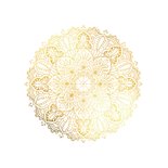 Hindoestaanse huwelijksfelicitatie mandala goud foto 2