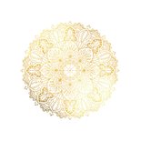 Hindoestaanse huwelijksfelicitatie mandala goud foto 2