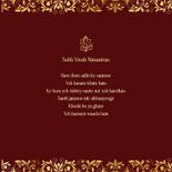 Hindoestaanse trouwkaart met henna patronen en hartjes 2