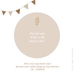 Hip geboortekaartje voor een zusje met lieve ijsbeertjes 2