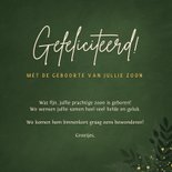 Hip jungle felicitatiekaartje geboorte jongen met olifant  3