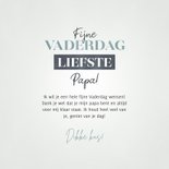 Hippe kaart Fijne Vaderdag liefste papa met raster 3