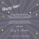 Hippe uitnodiging LP huwelijk jubileum 50 jaar 2