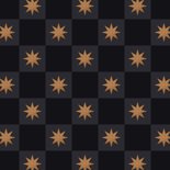 Hippe verjaardagskaart 'bday bro' blokjespatroon met sterren 2