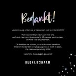 Hippe zakelijke kerstkaart bedankt met holografisch folie 3