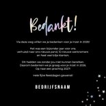 Hippe zakelijke kerstkaart bedankt met holografisch folie 3