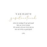 Huwelijksjubileum bloemenkader met vlinders 3