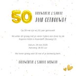 Huwelijksjubileum uitnodiging fotocollage 50 jaar getrouwd 3