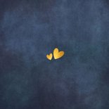 Inlegkaart vierkant met dagindeling trouwdag met foliedruk Achterkant