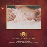 Islamitisch geboortekaartje miesje - met hand van Fatima 2