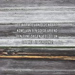 Jarig hout en naamkaartje b 3