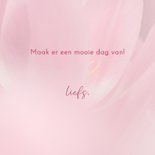 Jarig met roze tulpen 3