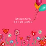 Jarig Ruitje Bloemen Ballonnen 3