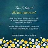 Jubileum 50 champagne bubbels en hartjes 3
