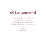 Jubileum 60 jaar getrouwd 3