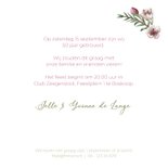 Jubileum bloemenkrans roze bloemen aanpasbaar jaartal 3