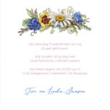 Jubileum bloemenkransophout aanpasbaar jaartal 3