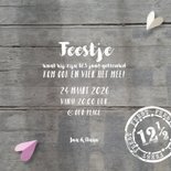 Jubileum uitnodiging 12,5  jaar getrouwd 3