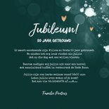 Jubileum uitnodiging 50 jaar spetters gouden hartjes 3