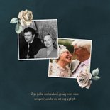 Jubileum uitnodiging 60 jaar klassiek met bloemen 2