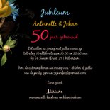 Jubileum uitnodiging  bloemen oude meesters 3