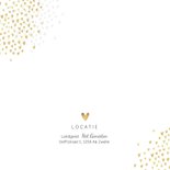 Jubileum uitnodiging goud hartjes stijlvol foto's 2