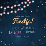 Jubileum uitnodiging medewerker X jaar in dienst feestelijk 2