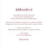 Jubileumfeest robijnen uitnodiging goud hartjes foto 3