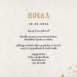 Jubileumkaart 1976 met gouden spetters en foto's 3