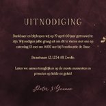 Jubileumkaart 60 jaar goud met aquarel bloemen 3