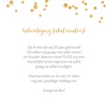 Jubileumkaart barok met confetti 3