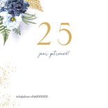 Jubileumkaart blauwe rozen foto 2